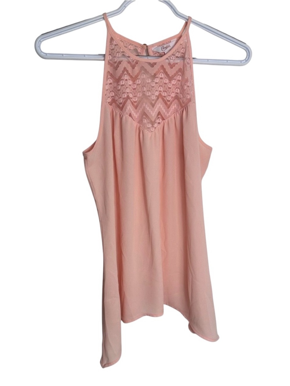 Candie's Pink Lace Halter Top